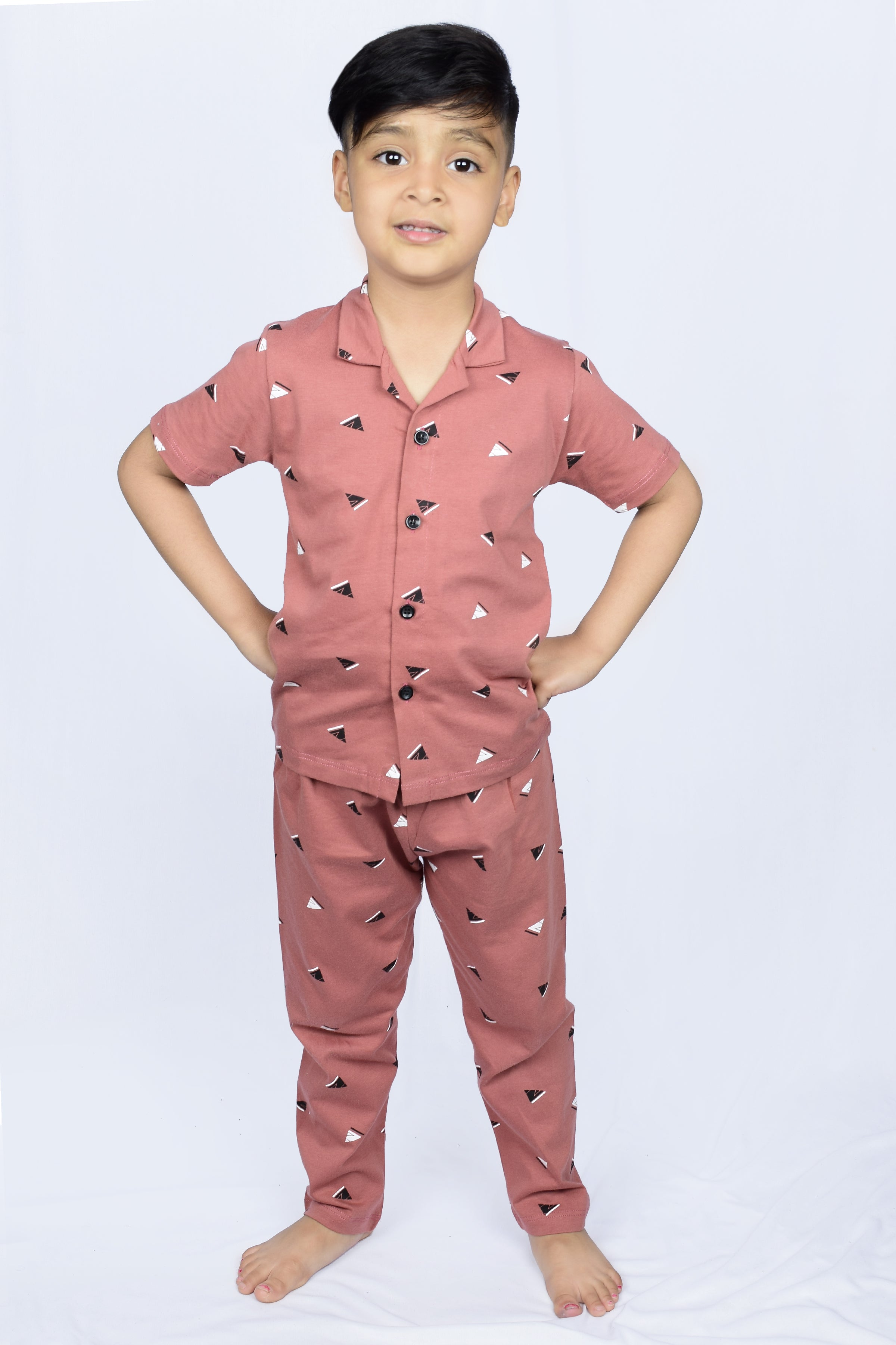 3BROS Boys  Girls Printed Multicolor Night Suit Pack of 1